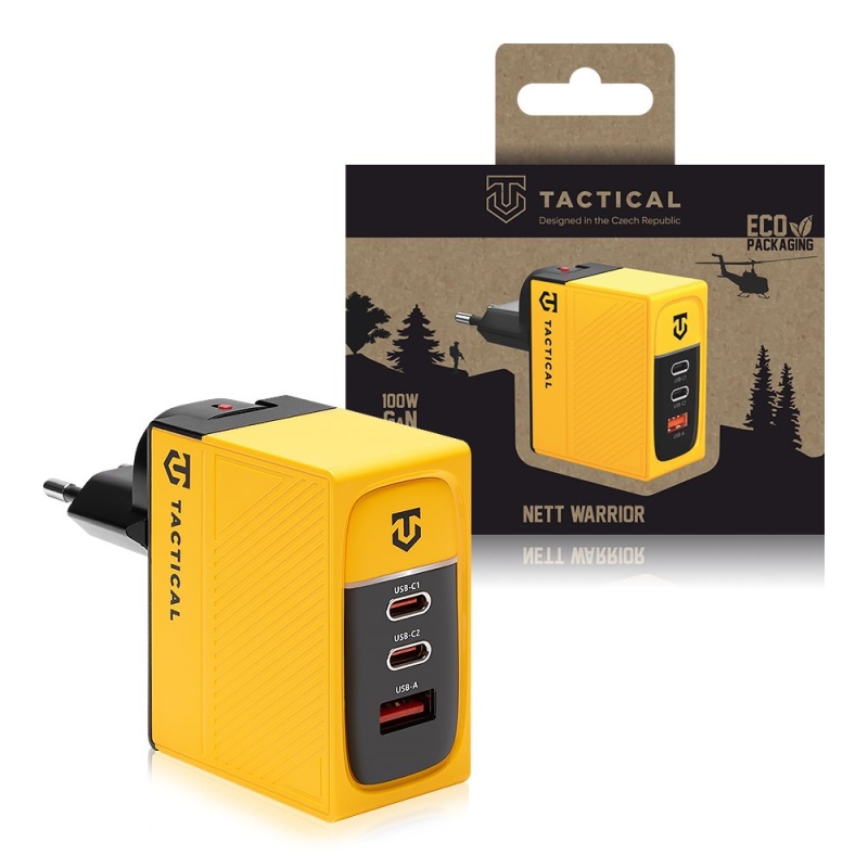 Taktikai Nett Warrior GaN 100W sárga