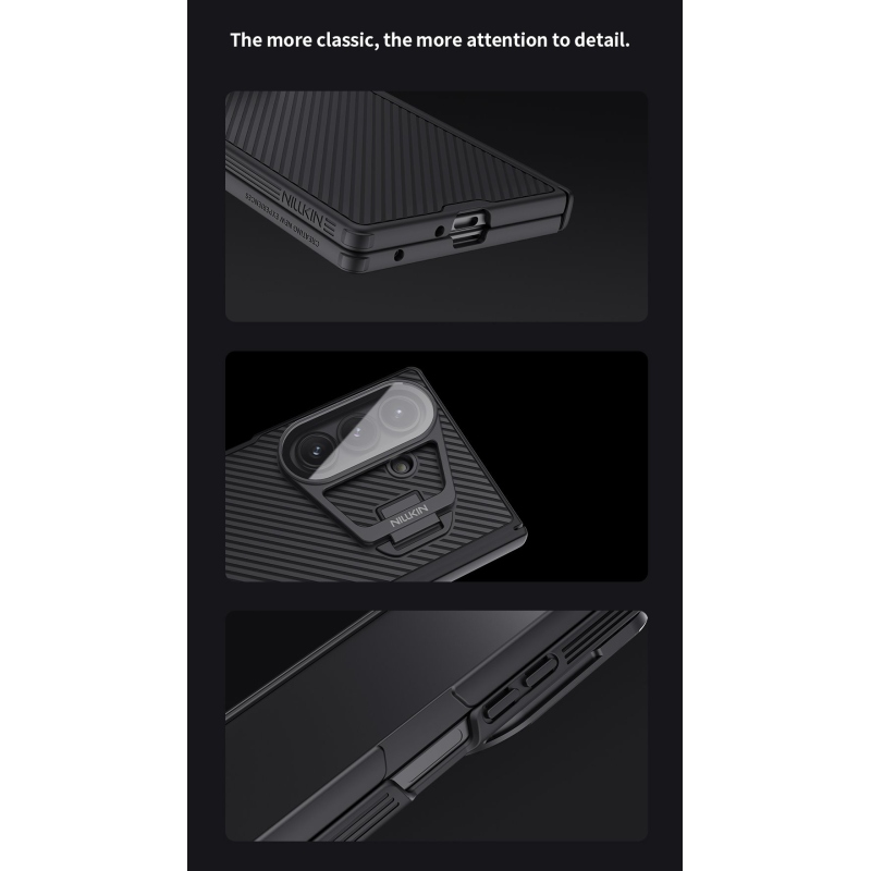 Nillkin CamShield Prop mágneses (átlátszó lencse) hátlap Samsung Galaxy Z Fold 7 fekete