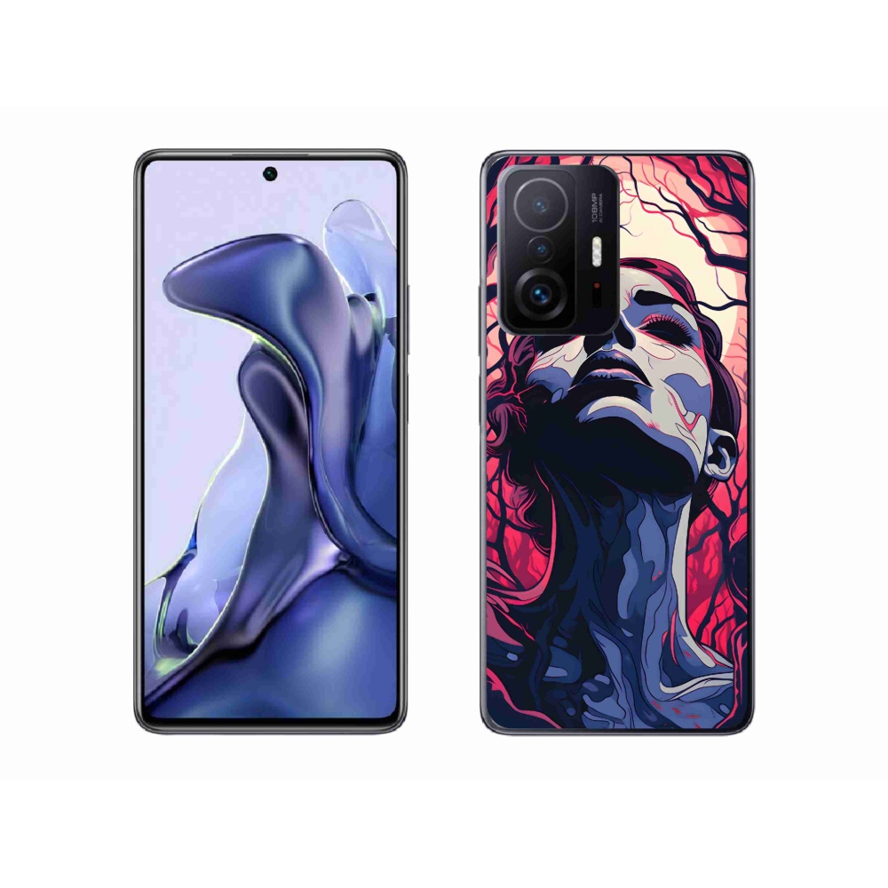 Gél borítás mmCase a Xiaomi 11T-hez - absztrakt arc