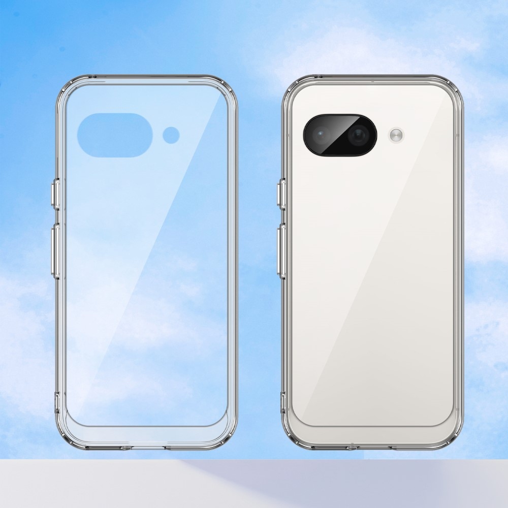 Gél tok kemény hátlappal a Google Pixel 9a számára - átlátszó