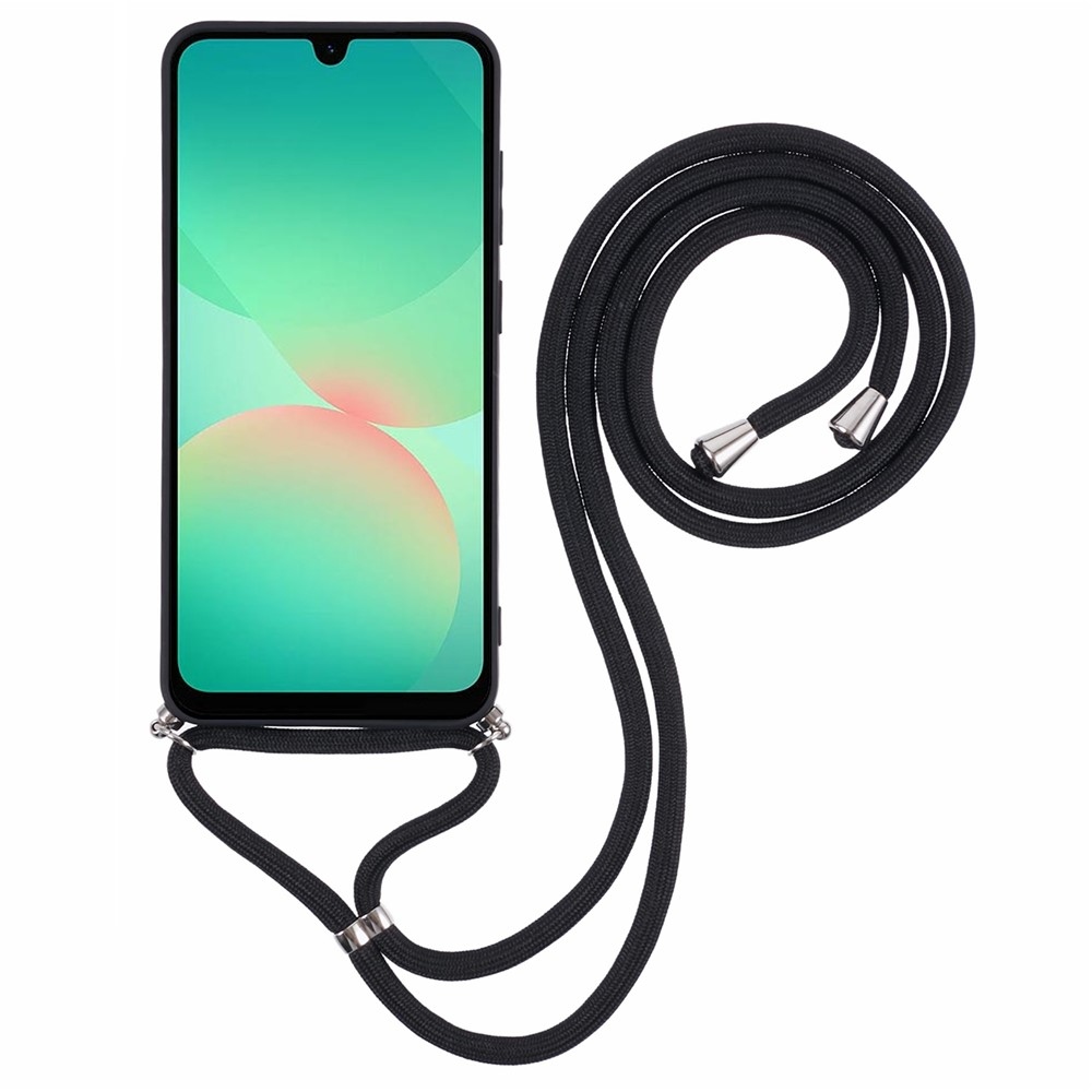 Bélelt zselés tok húzózsinórral Samsung Galaxy A17 5G - fekete
