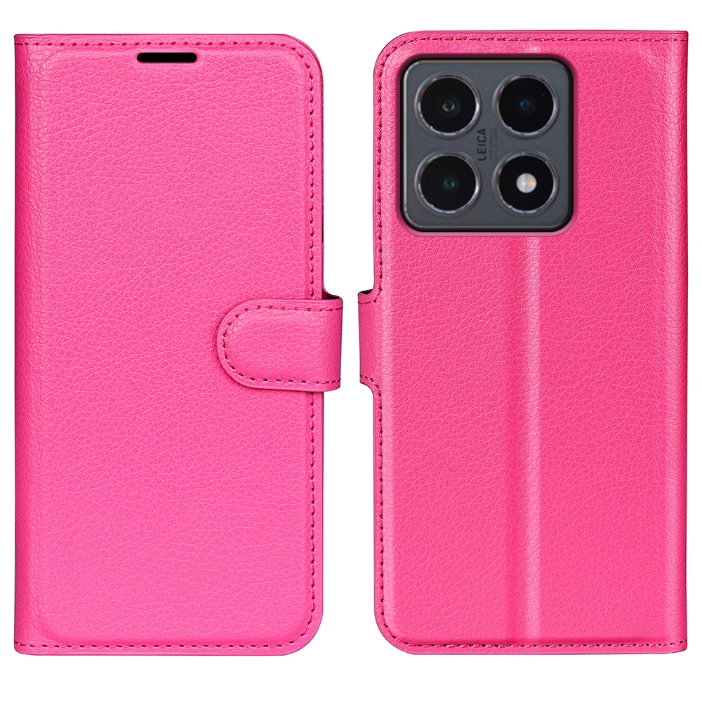 Litchi könyv tok a Xiaomi 15T-hez - rózsa