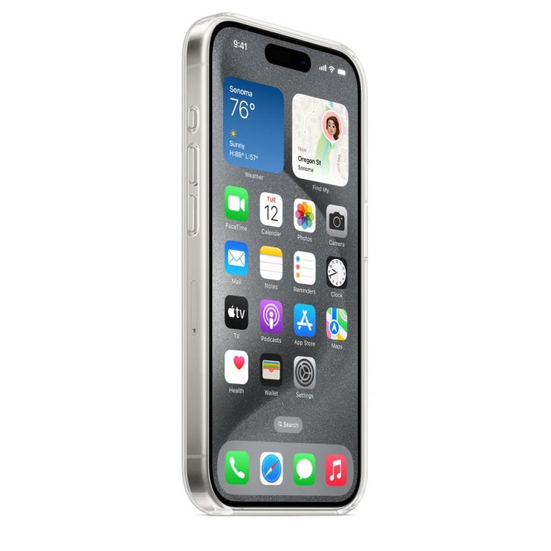 MT223ZM/A Apple átlátszó borító, beleértve. MagSafe iPhone 15 Pro-hoz Átlátszó