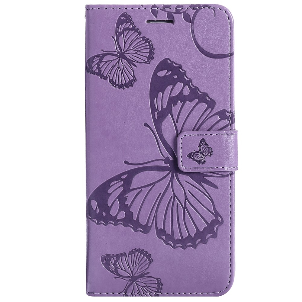 Nagy Buttefly könyv tok Samsung Galaxy A13 5G/A04s készülékhez - lila