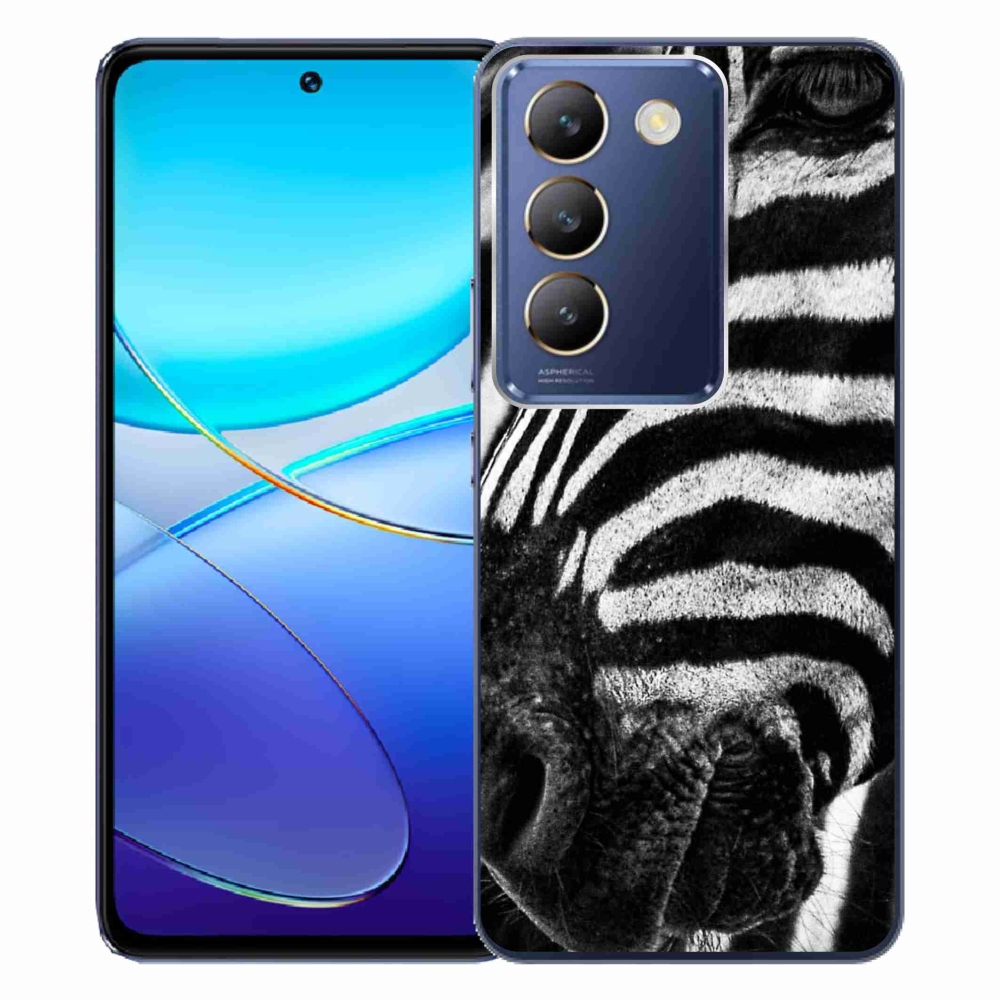 Zselés borítás mmCase a Vivo V40 SE 4G/5G készülékhez - zebra