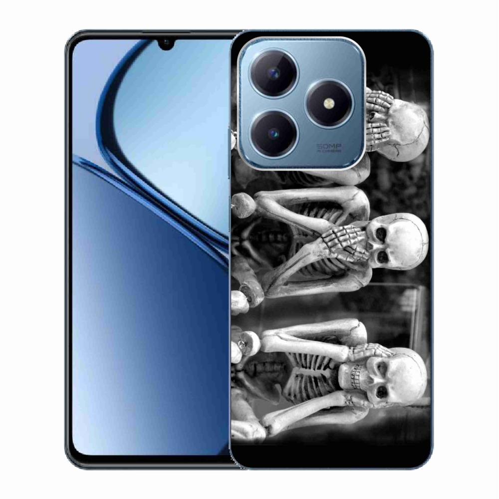 Zselés borítás mmCase a Realme C63 készülékhez - csontvázak