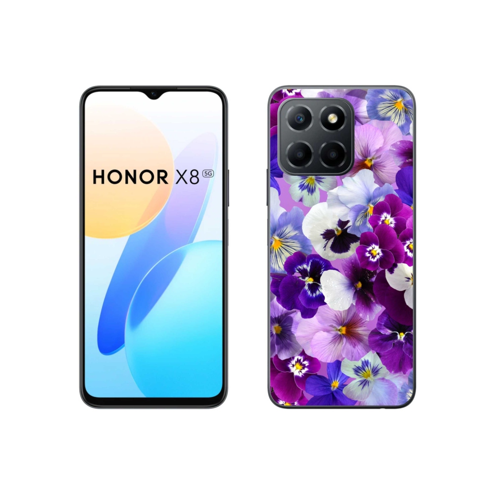 Gél borító mmCase a Honor X8 5G/70 Lite 5G számára - virágok 9