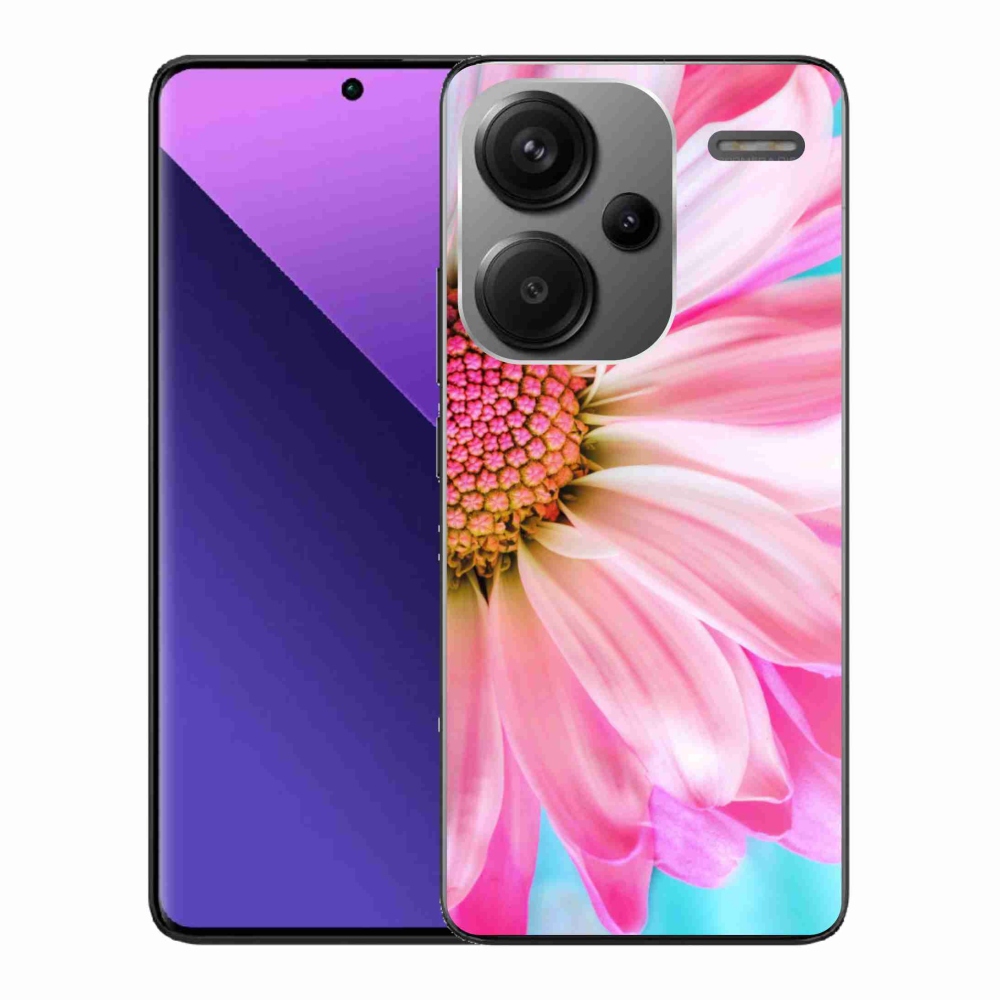 Gél borítás mmCase a Xiaomi Redmi Note 13 Pro+ 5G számára - rózsaszín virág