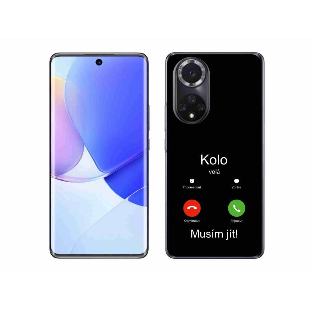 Gél borítás mmCase a Huawei Nova 9 készülékre - kerek hívások fekete háttérrel