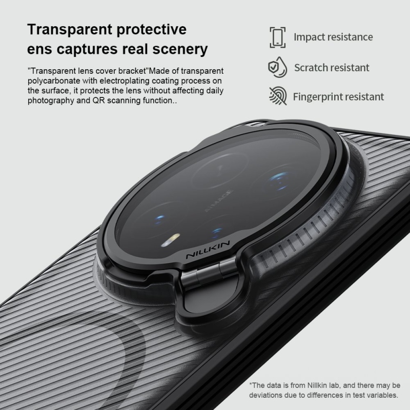 Nillkin CamShield Prop mágneses hátlap Honor Magic 8 Pro készülékhez, fekete