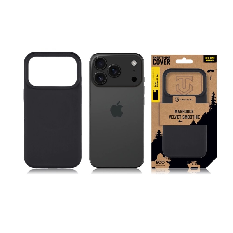Tactical MagForce bársony Smoothie borító Apple iPhone 17 Pro aszfalthoz
