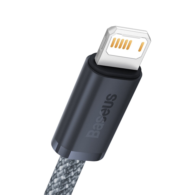 Baseus Dynamic sorozat gyors töltő adatkábel USB-A - világítás 2.4A 2m pala szürke