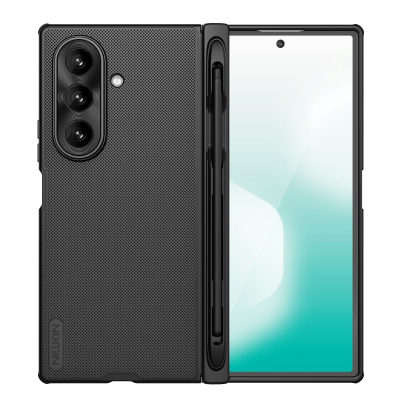 Nillkin Super Frosted FOLD Pen Slot Back Cover for Samsung Galaxy Z Fold 7 Fekete fekete