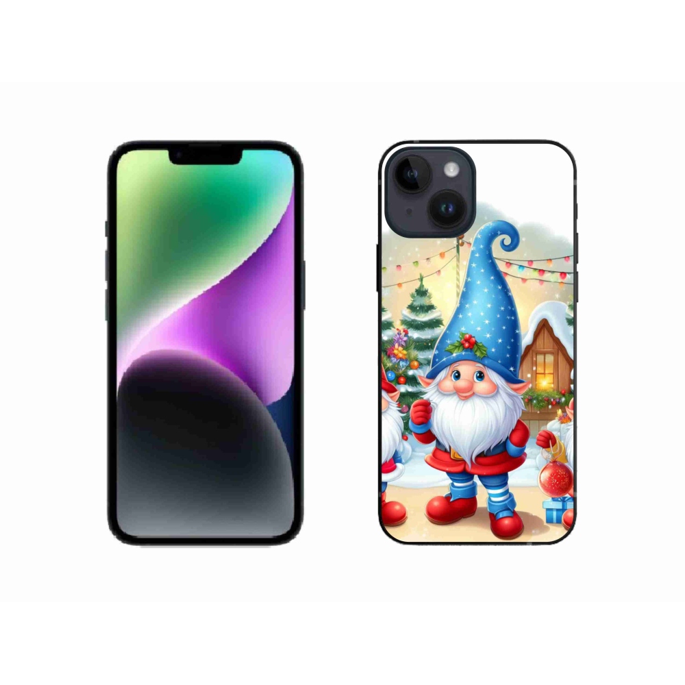 Gél borítás mmCase iPhone 14 készülékhez - Karácsonyi manók