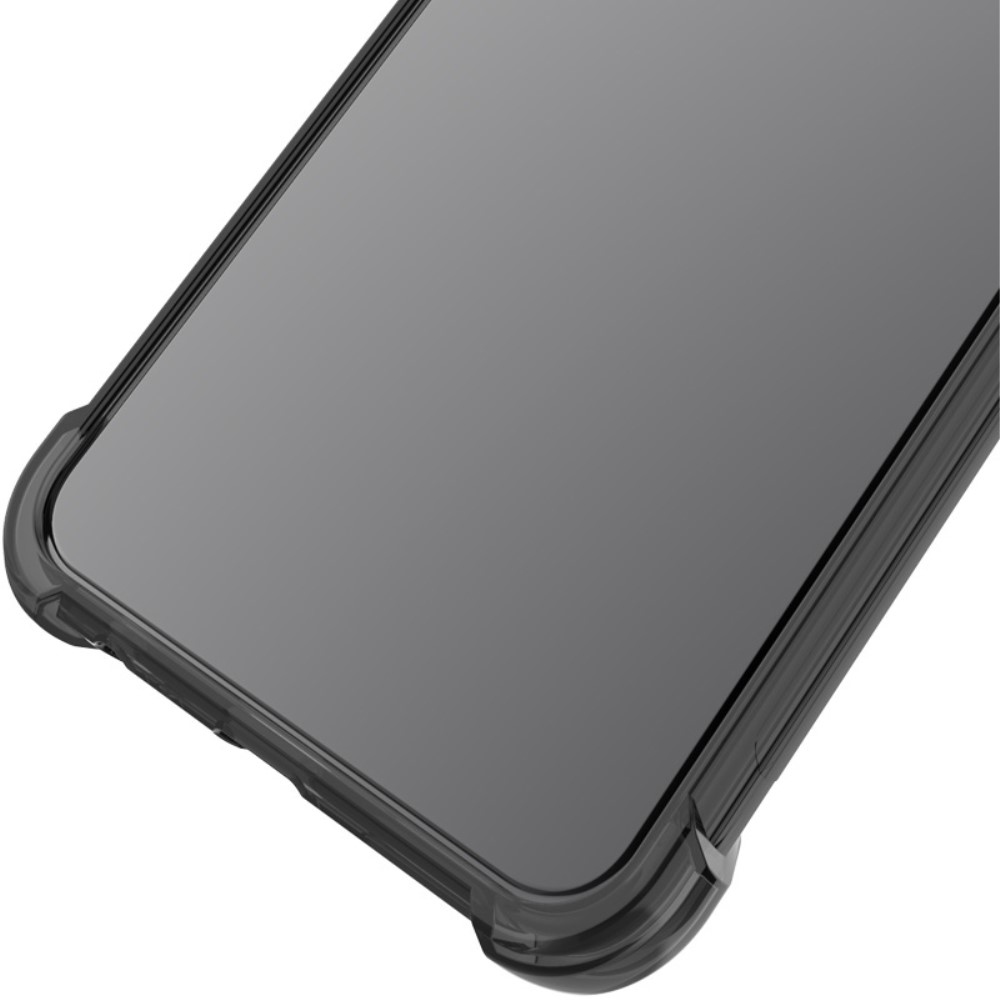 IMK átlátszó zselés tok megerősített sarkokkal Xiaomi Poco F6-hoz - fekete