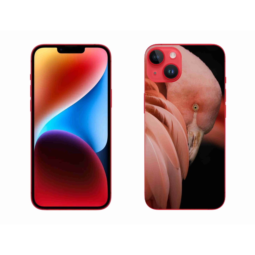 Zselés borítás mmCase iPhone 14 Plus készülékhez - flamingó 3