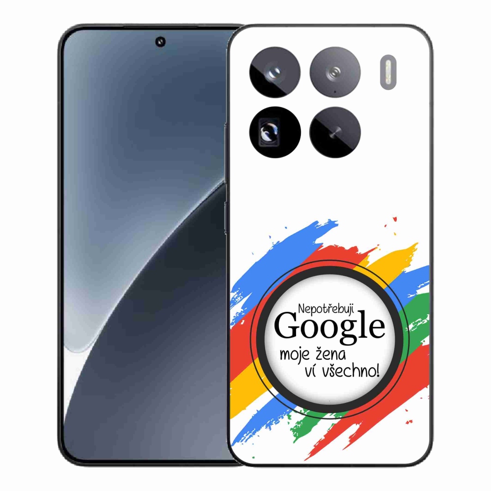 Gél borító mmCase a Xiaomi 15 Pro - a nő mindent tud fehér háttérrel