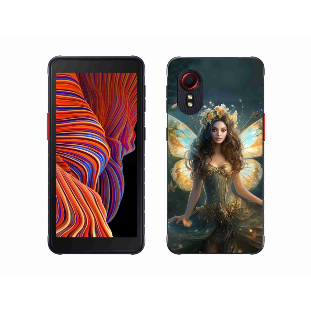 Gél borító mmCase Samsung Galaxy Xcover 5 - pillangó nőhöz