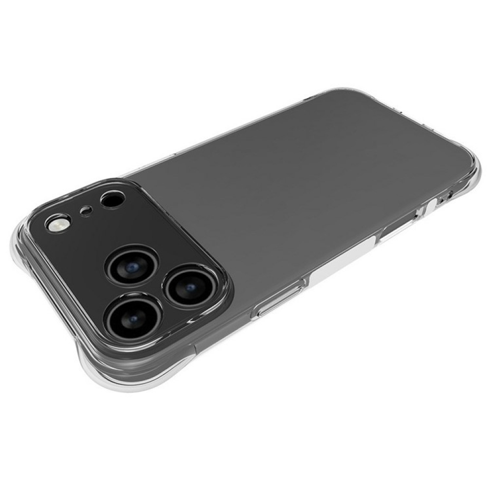 Átlátszó zselés tok iPhone 17 Pro Max készülékhez - átlátszó