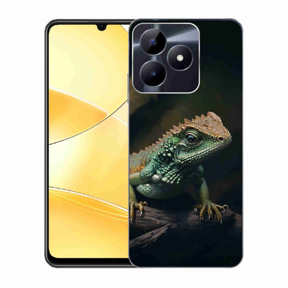 Gél borító mmCase a Realme C51/C53 készülékhez - gyík