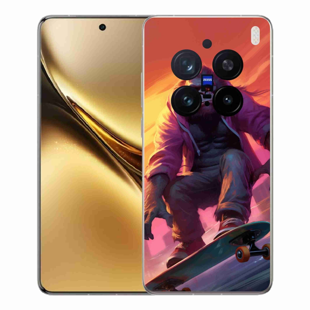 Zselés borítás mmCase a Vivo X200 Pro 5G-hez - gorilla a gördeszkán