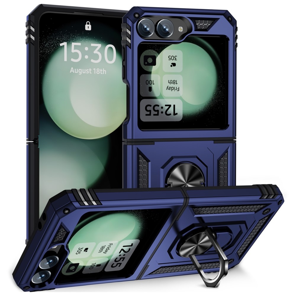 Gyűrűálló borítás Samsung Galaxy Z Flip6 5G / Z Flip7 FE 5G készülékhez - kék