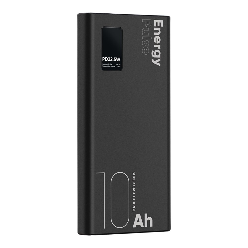 CSOMAG:ME EnergyPulse Powerbank 10000mAh 22.5W fekete