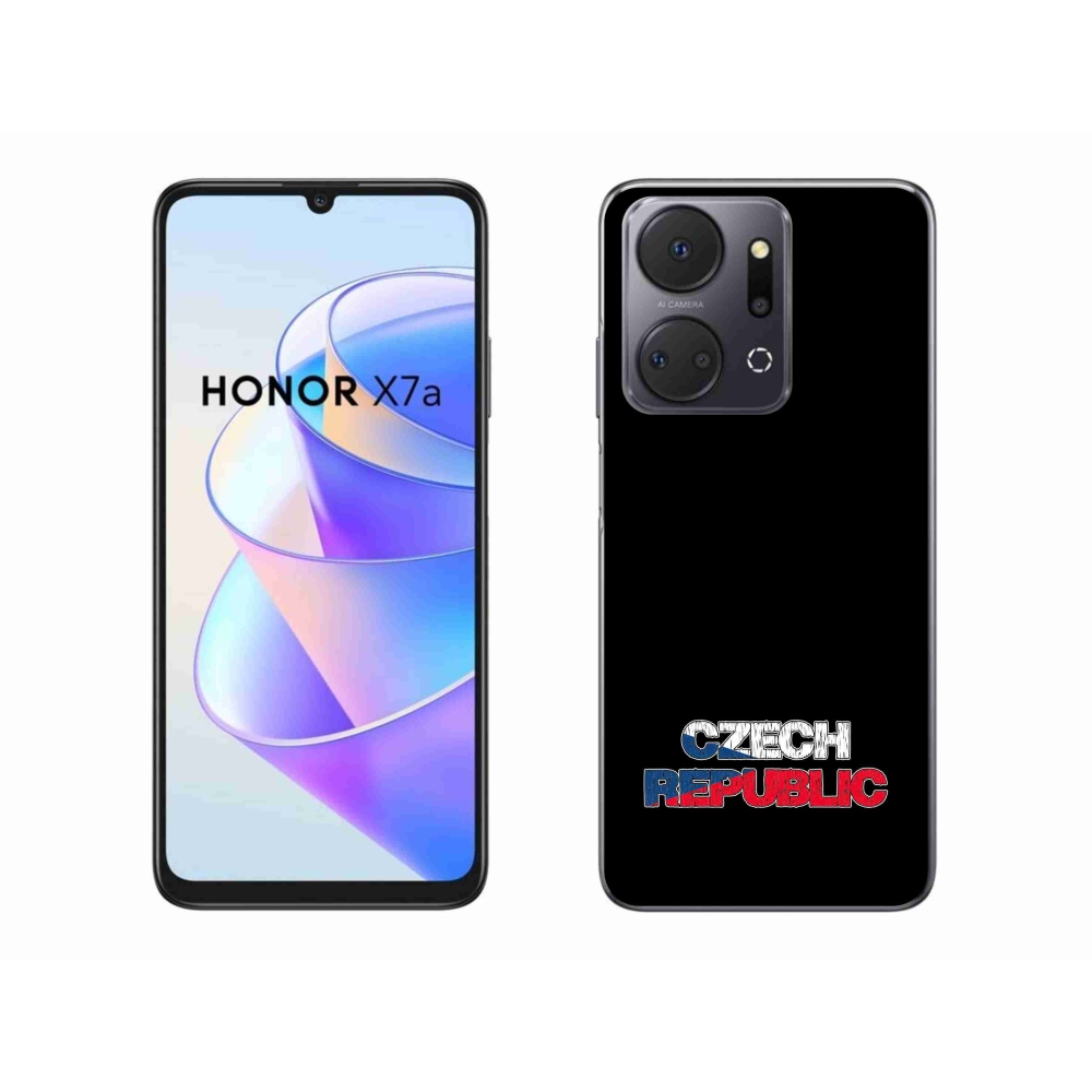 Zselés borítás mmCase a Honor X7a készülékhez - Csehország fekete háttér