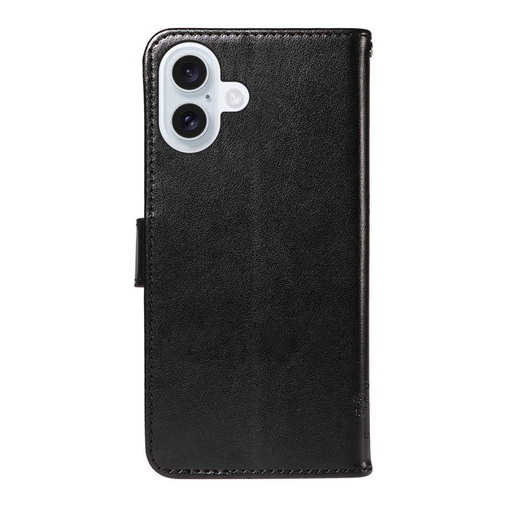Fák könyvtáska iPhone 17-hez - fekete