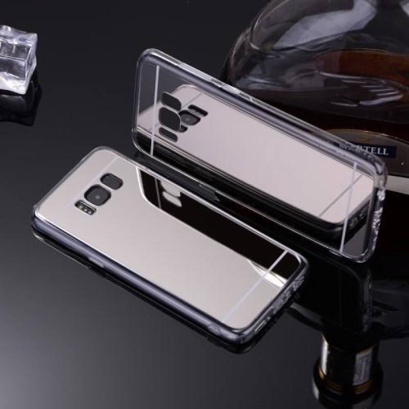Tükrös zselés tok Samsung Galaxy S8 Plus készülékhez - ezüst színű