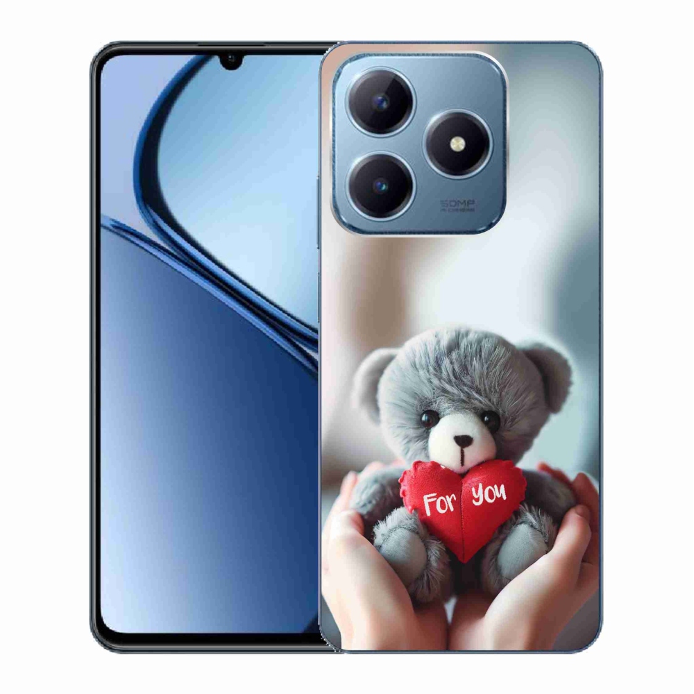 Gél borítás mmCase a Realme C63 készülékhez - mackó a szerelmeseknek