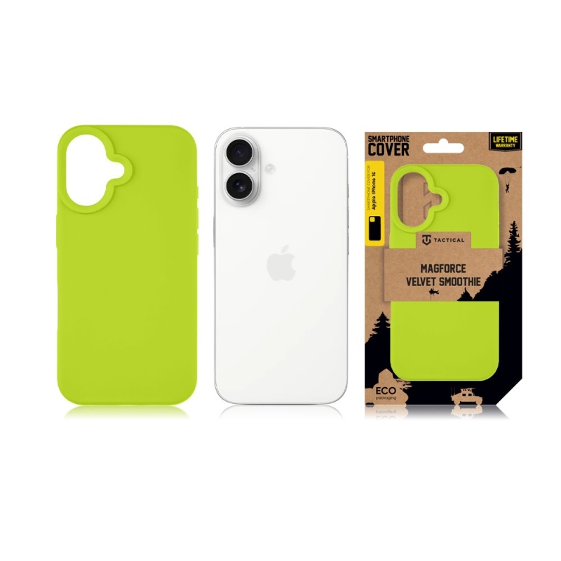 Taktikai MagForce bársony Smoothie borító Apple iPhone 16 Avokádóhoz