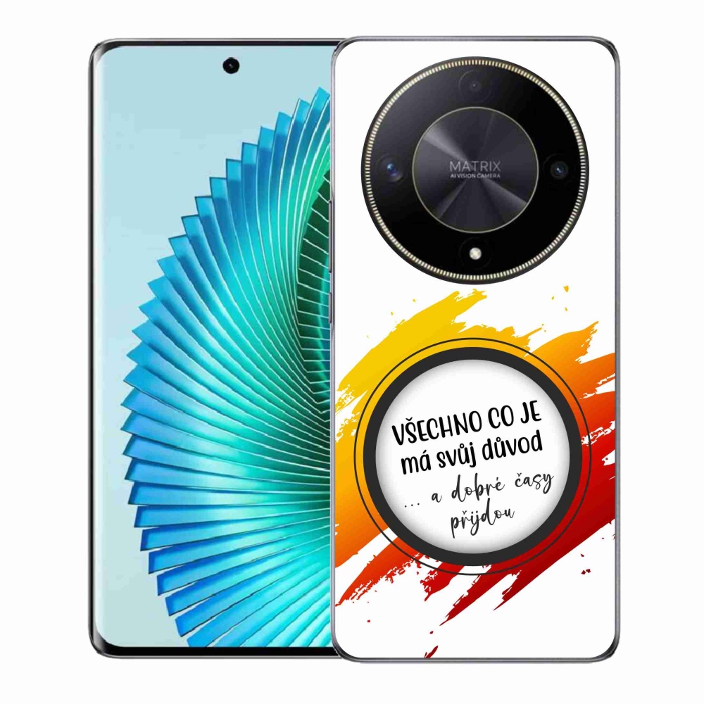 Gél borítás mmCase a Honor Magic 6 Lite 5G készülékhez - Idézet 3 fehér háttér