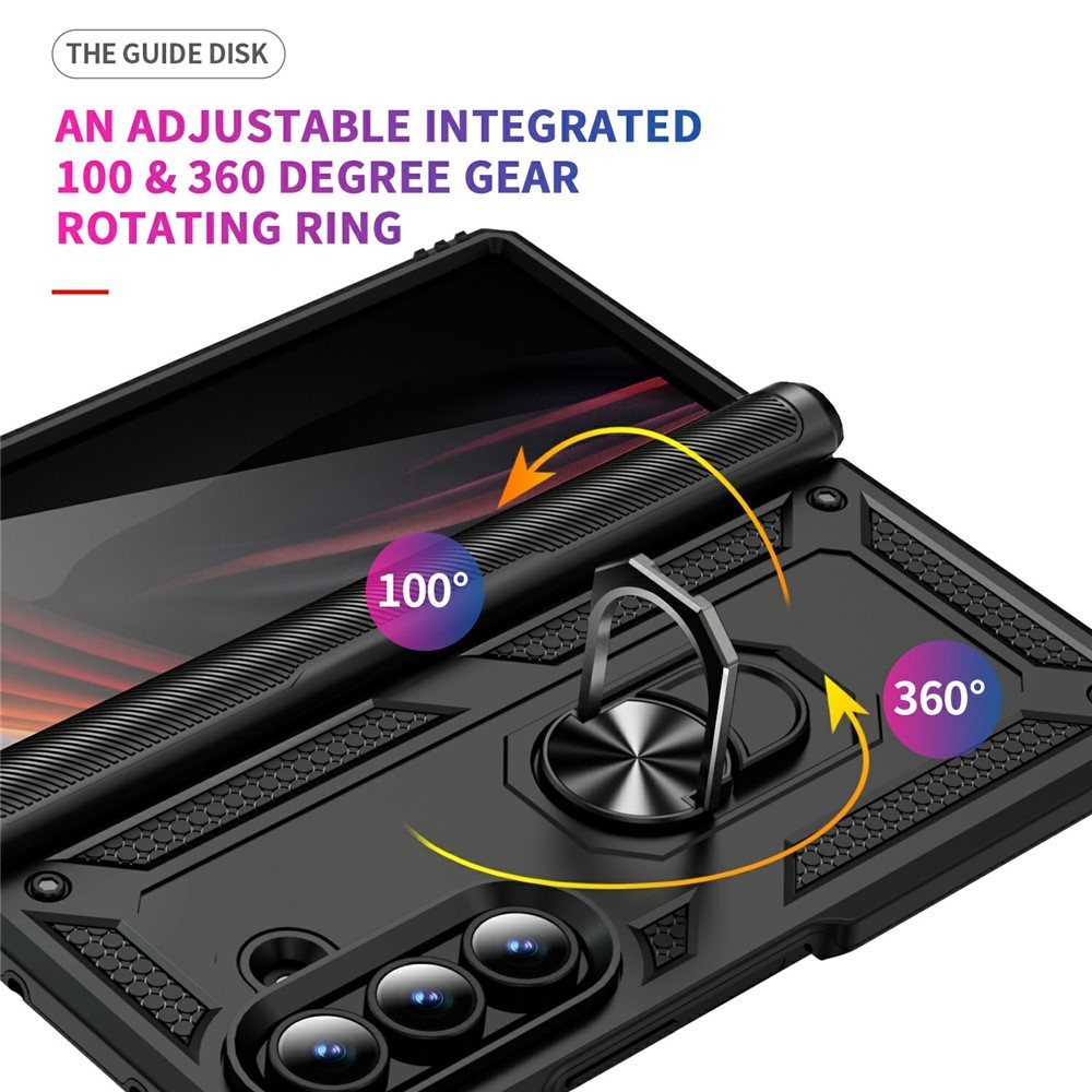 Gyűrűálló borítás Samsung Galaxy Z Fold7 5G készülékhez - fekete