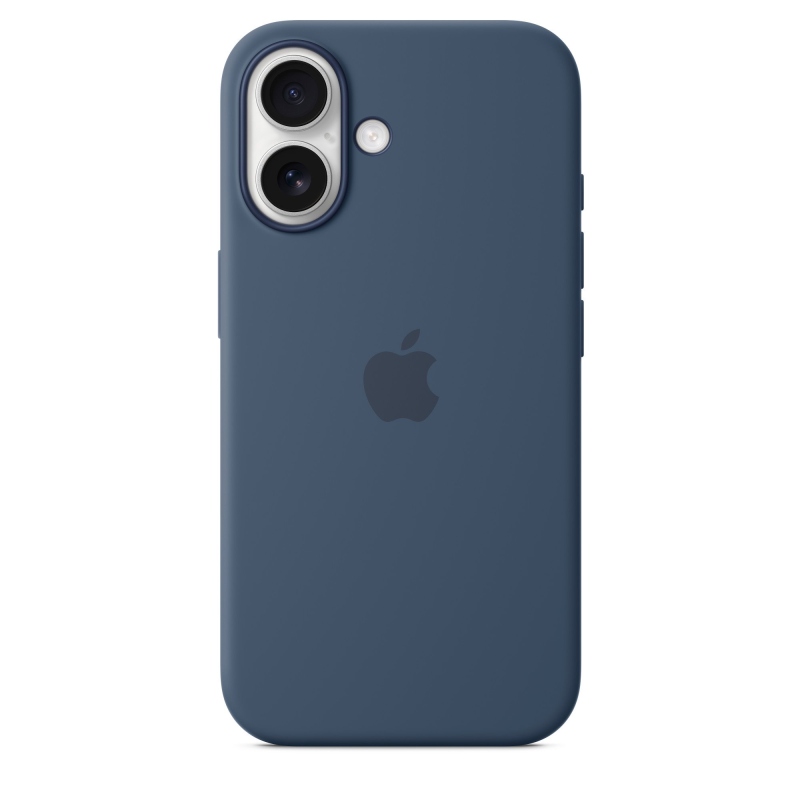 MYY23ZM/A Apple szilikon borító, beleértve a. Magsafe iPhone 16-hoz Denim