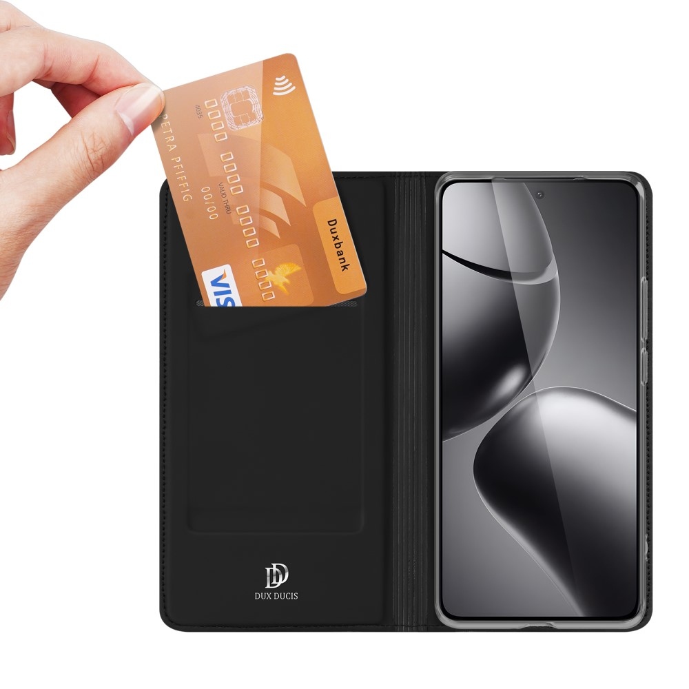 DUX könyvtáska Xiaomi 14T Pro-hoz - fekete