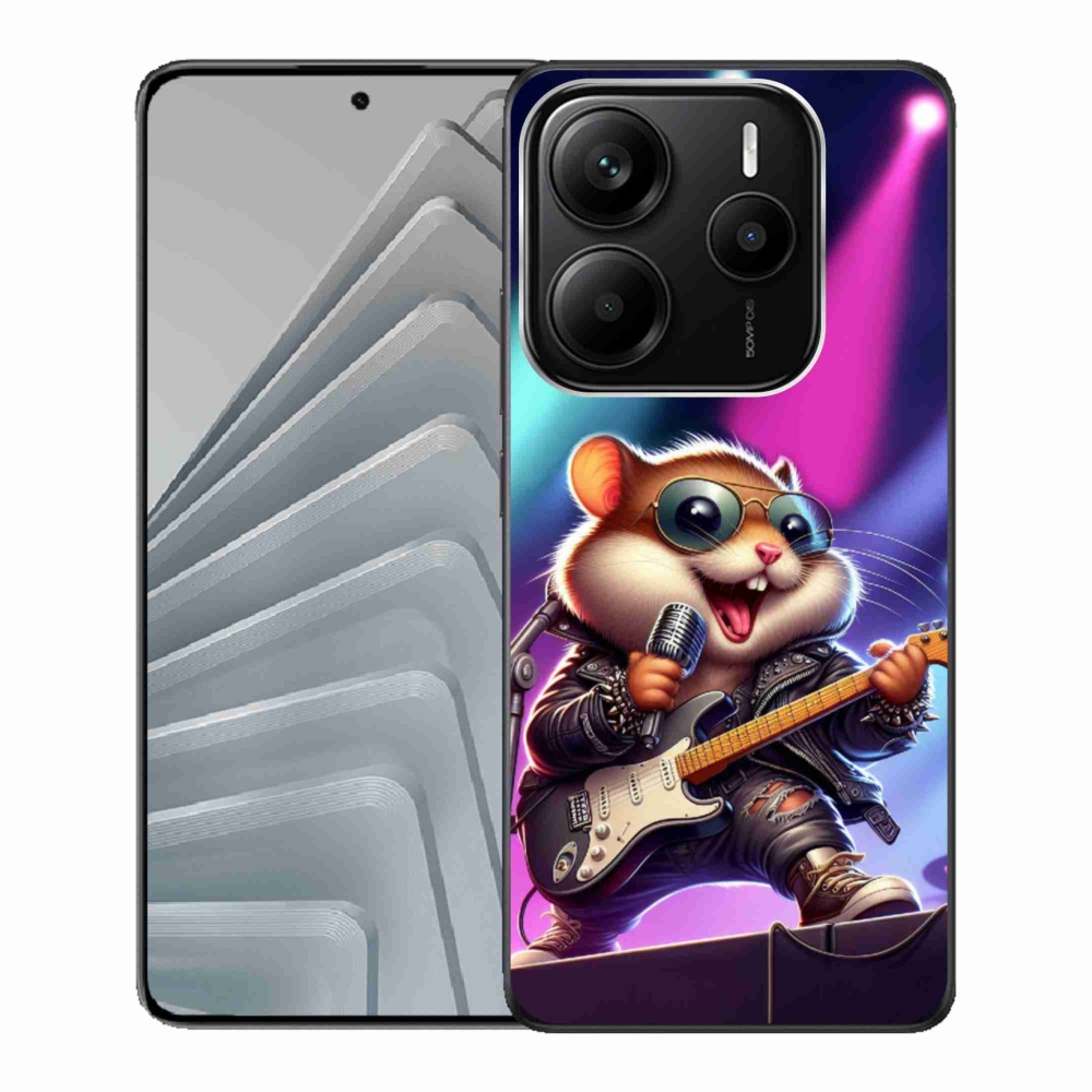 Gél borítás mmCase a Xiaomi Redmi Note 14 5G-hez - hörcsög hintalóval