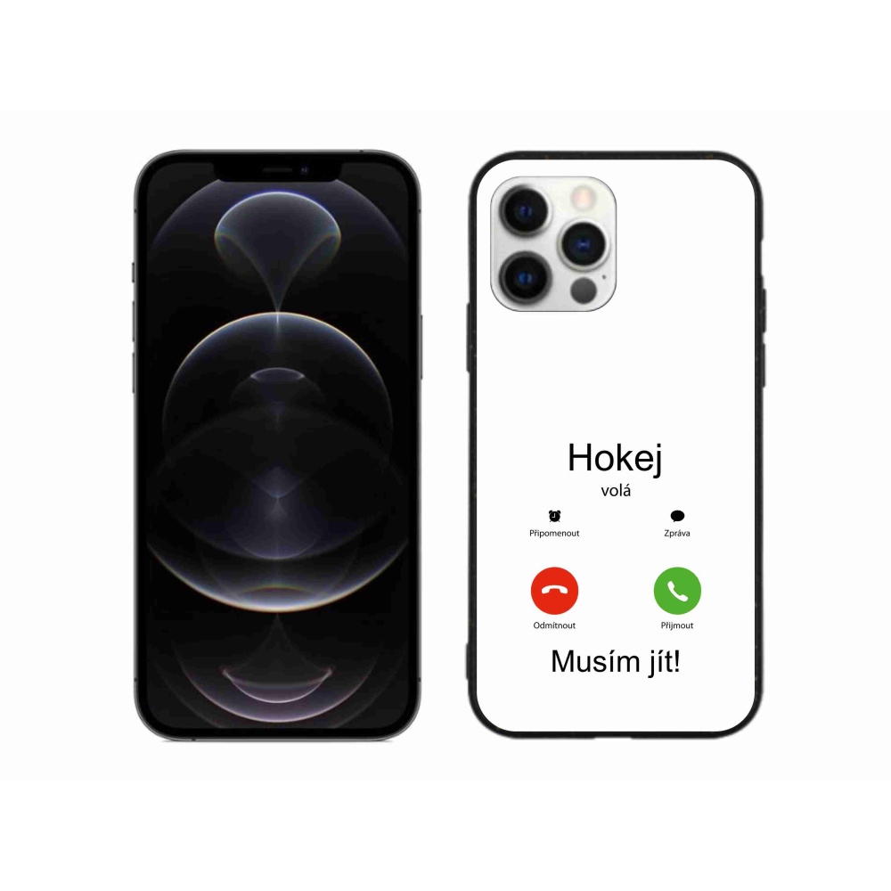 Gél borítás mmCase iPhone 12 Pro Max készülékhez - hoki hívások fehér háttérrel