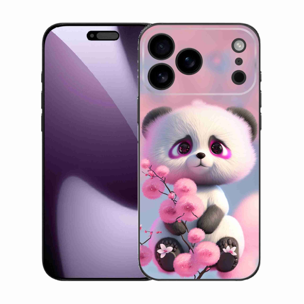 Zselés borítás mmCase iPhone 17 Pro Max készülékhez - aranyos panda 1