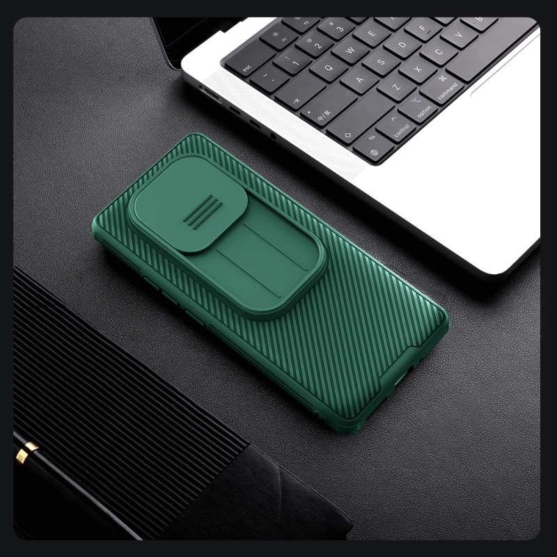 Nillkin CamShield PRO hátlap Xiaomi Redmi Note 14 Pro 5G/Poco X7 5G Sötétzöld