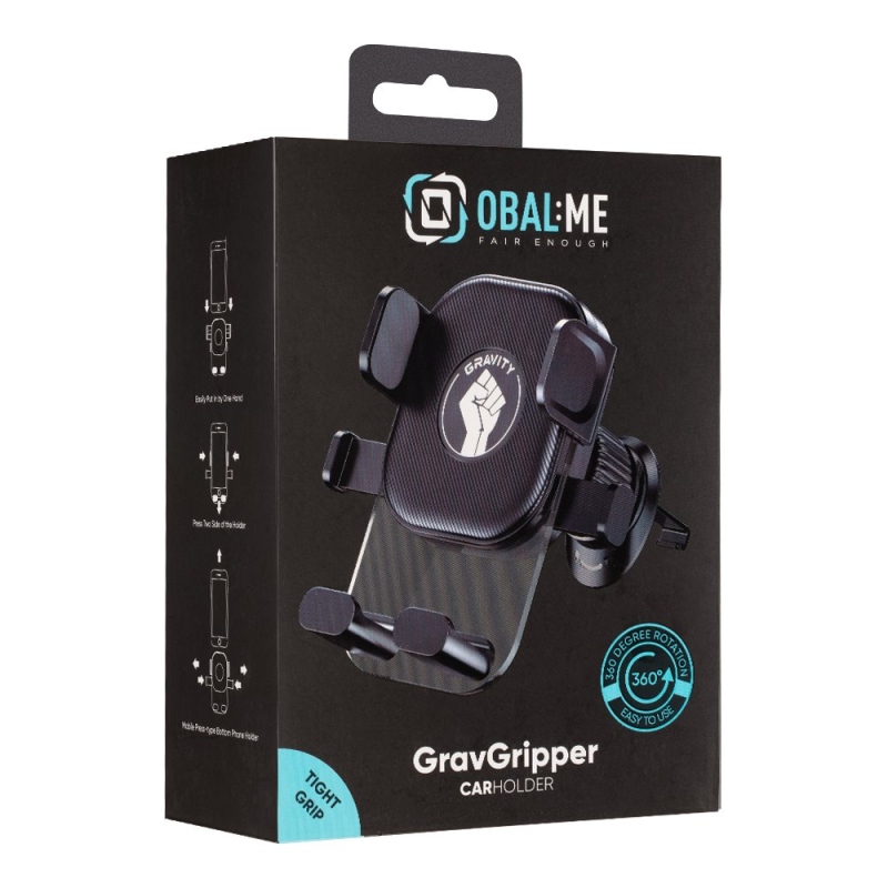 CSOMAG:ME GravGripper autós tartó Fekete