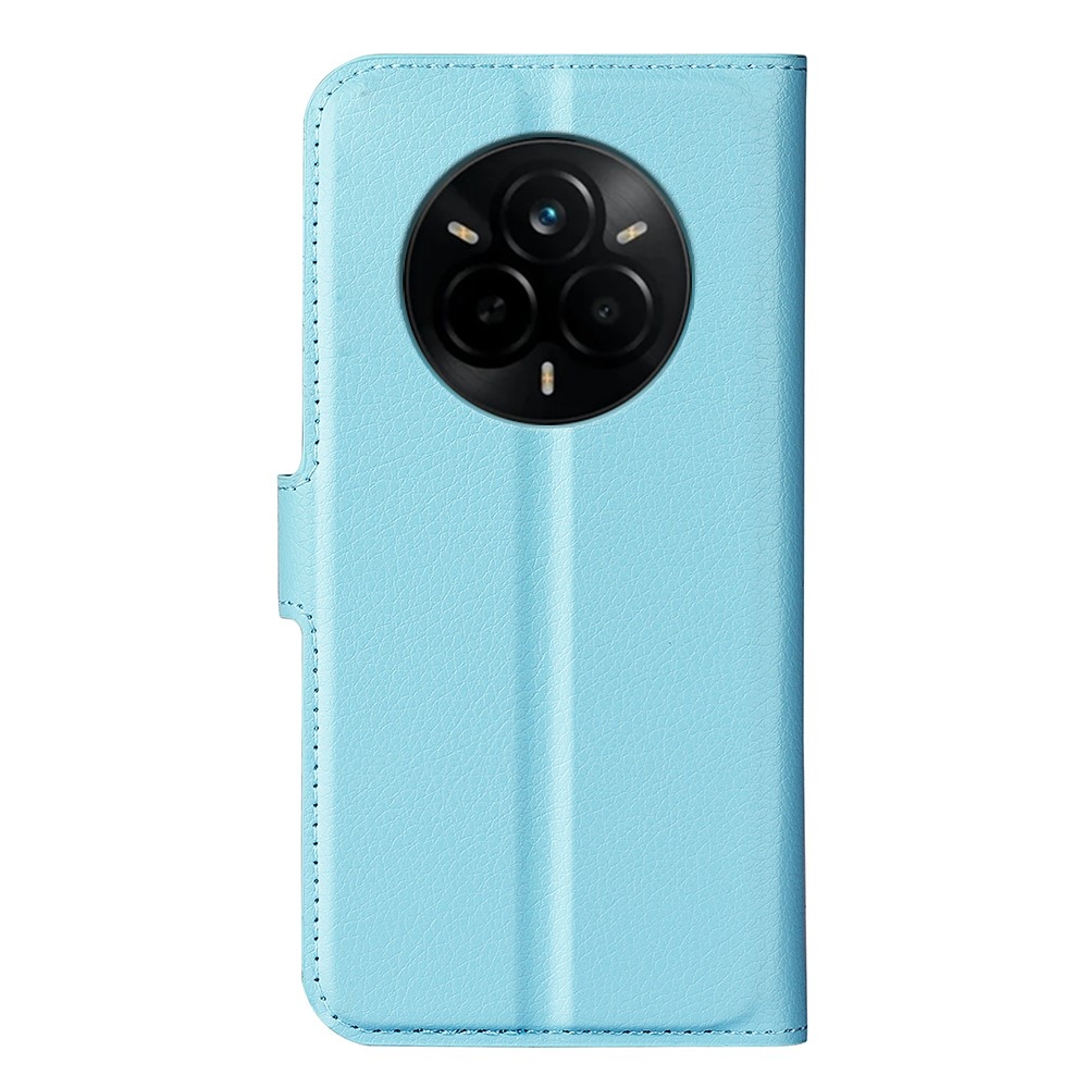 Litchi könyv tok a Realme 14 Pro 5G készülékhez - kék