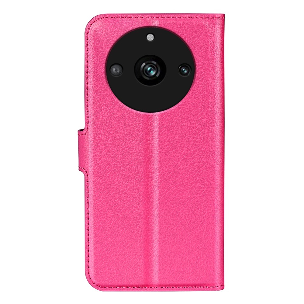 Litchi könyvtáska a Realme 11 Pro 5G/11 Pro+ 5G modellhez - rózsaszínű