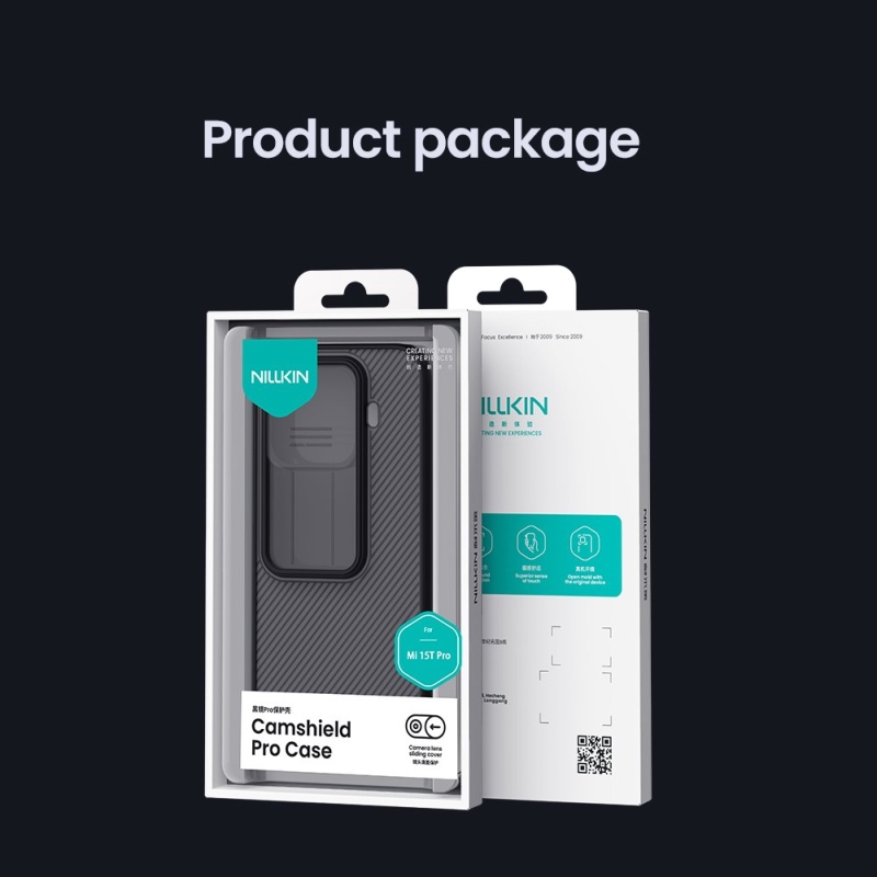 Nillkin CamShield PRO hátlap Xiaomi 15T Pro átlátszó fekete