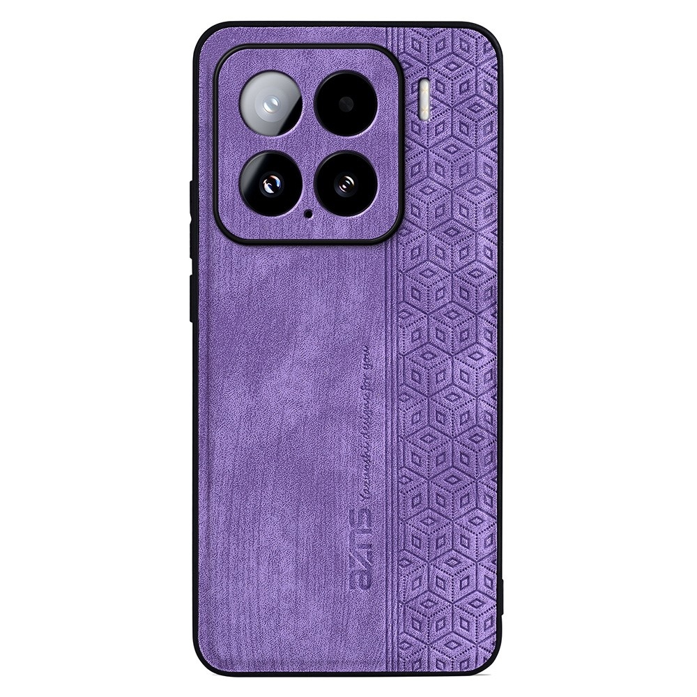 AZNS zselés tok PU bőrrel borítva Xiaomi 15 - lila