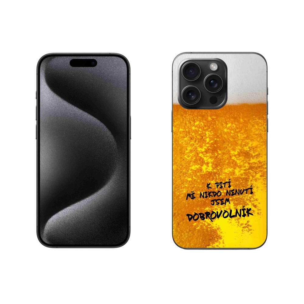Gél borítás mmCase iPhone 15 Pro Max készülékhez - sör motívum 4