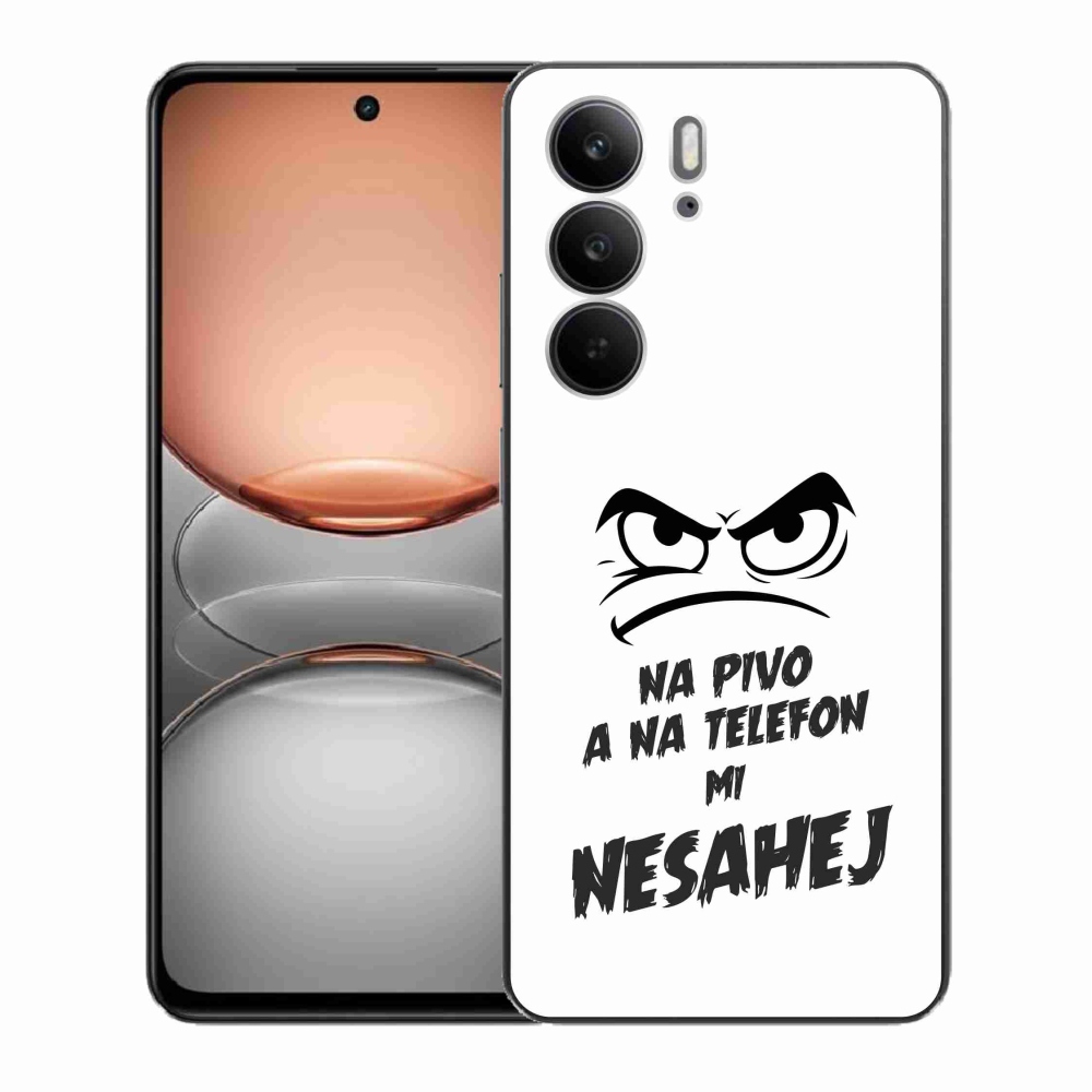 Gél borító mmCase a Realme C75 készülékhez - sör motívum 2 fehér háttér