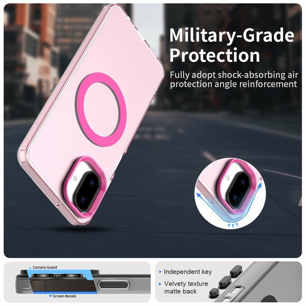 Candy zselés tok MagSafe Samsung Galaxy A07 4G - rózsaszínű