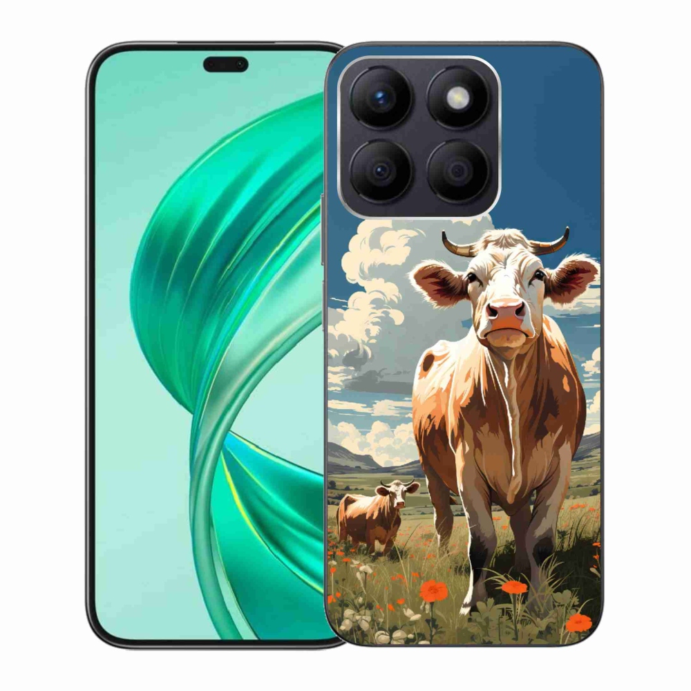 Zselés borítás mmCase a Honor X8b-hez - tehenek a réten