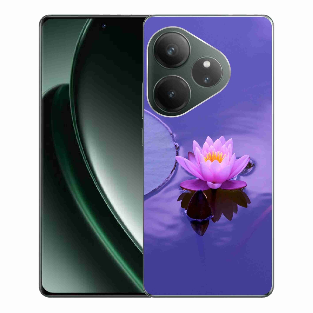 Gél tok mmCase a Realme GT 6 5G/GT 6T 5G számára - virág a felületen